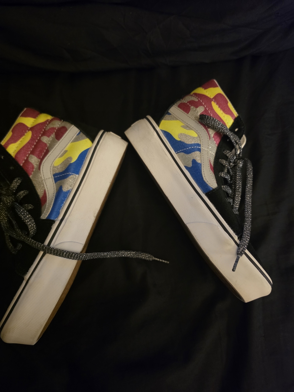 VANS Off The Wall Women's High-Top Lace-Up Sneaker Shoes in women's size 7